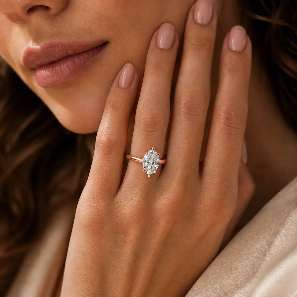 Elegant Solitaire Ring with Classic Prong Setting
