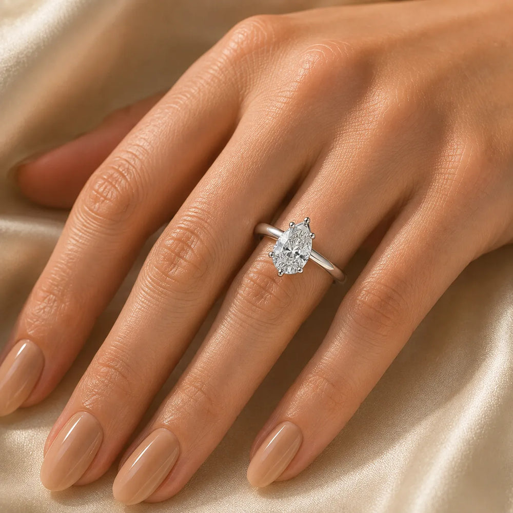 Elegant Solitaire Ring with Classic Prong Setting
