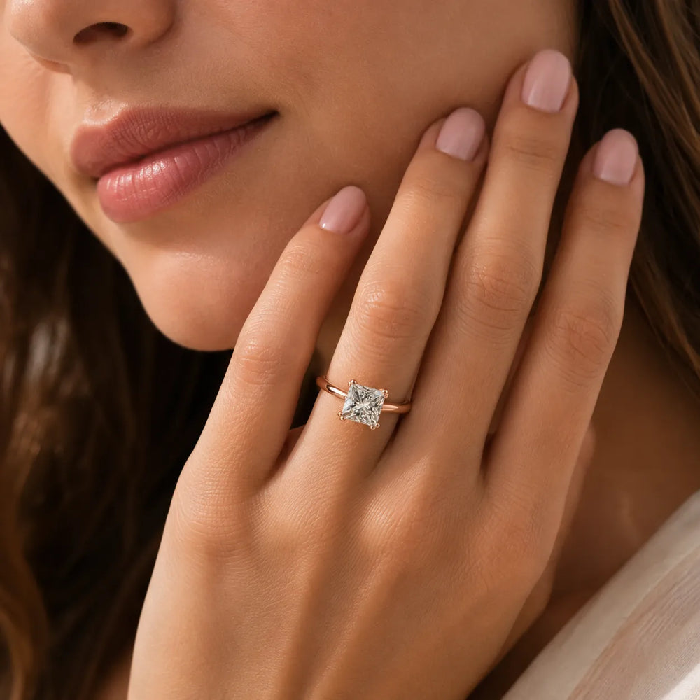 Elegant Solitaire Ring with Refined Prong Setting