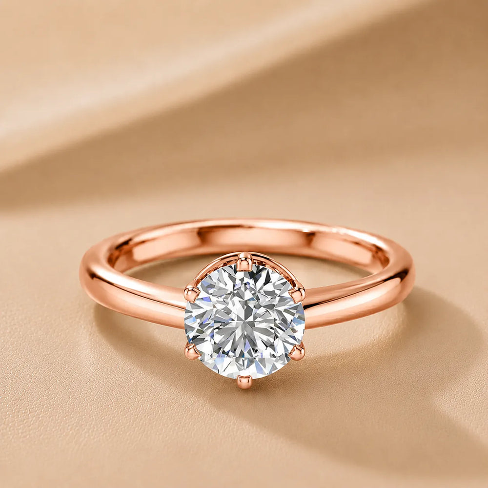 Elegant Solitaire Ring with Classic Prong Setting