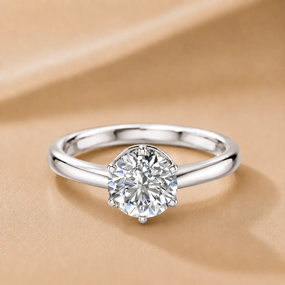 Elegant Solitaire Ring with Classic Prong Setting