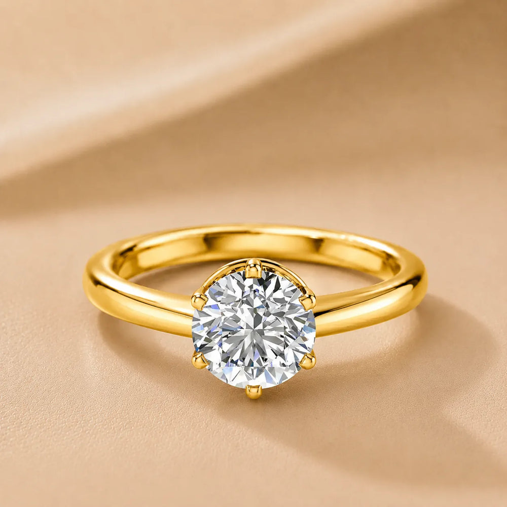 Elegant Solitaire Ring with Classic Prong Setting
