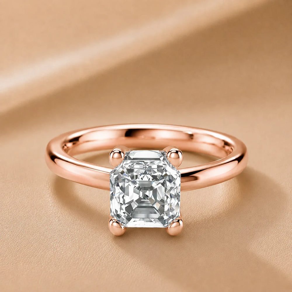 Romantic Solitaire Ring with Classic Setting