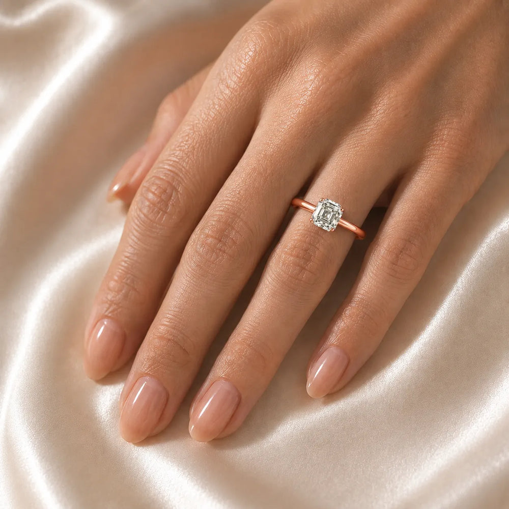 Romantic Solitaire Ring with Classic Setting
