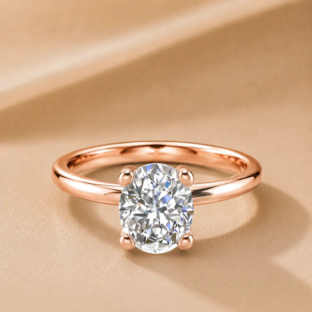 Romantic Solitaire Ring with Classic Setting