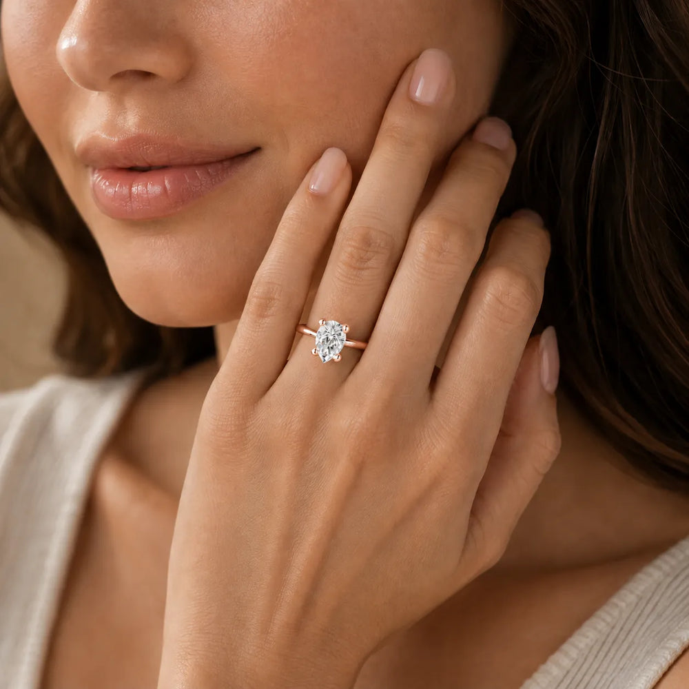 Romantic Solitaire Ring with Classic Setting