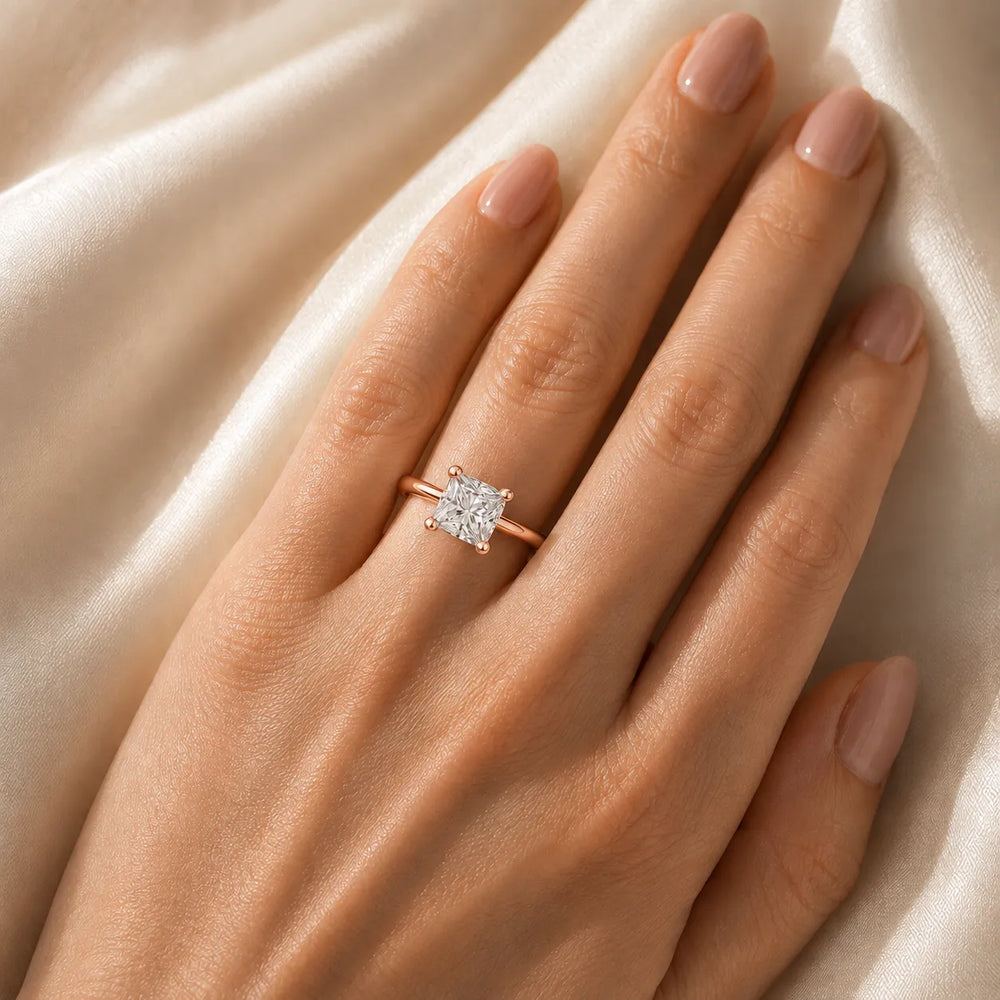 Romantic Solitaire Ring with Classic Setting