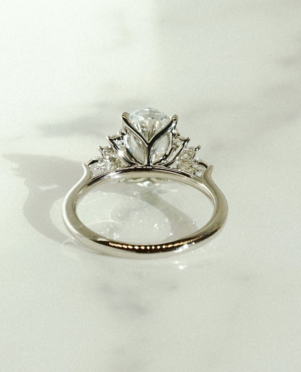 Oval Cut Labgrown Engagement Ring, Oval Cut Ring