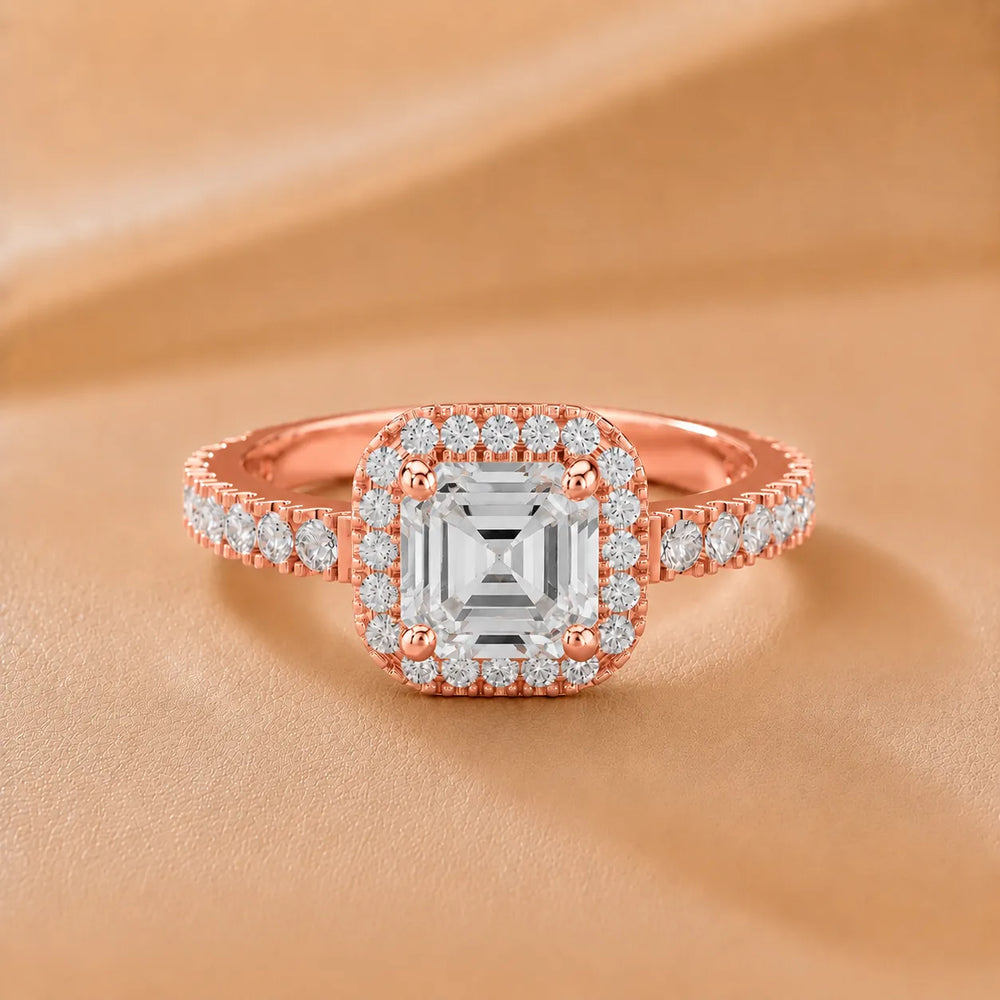 Stella Halo Diamond Engagement Ring