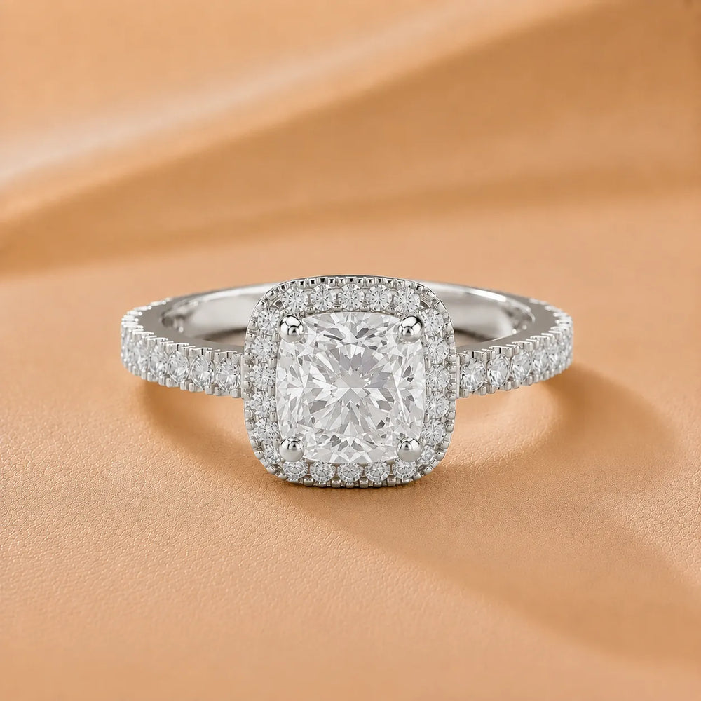 Stella Halo Diamond Engagement Ring