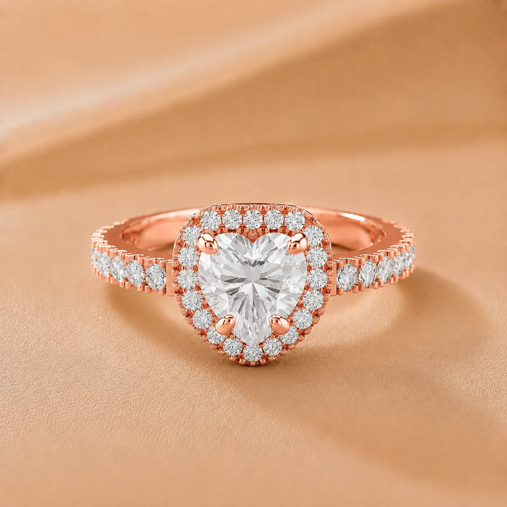 Stella Halo Diamond Engagement Ring