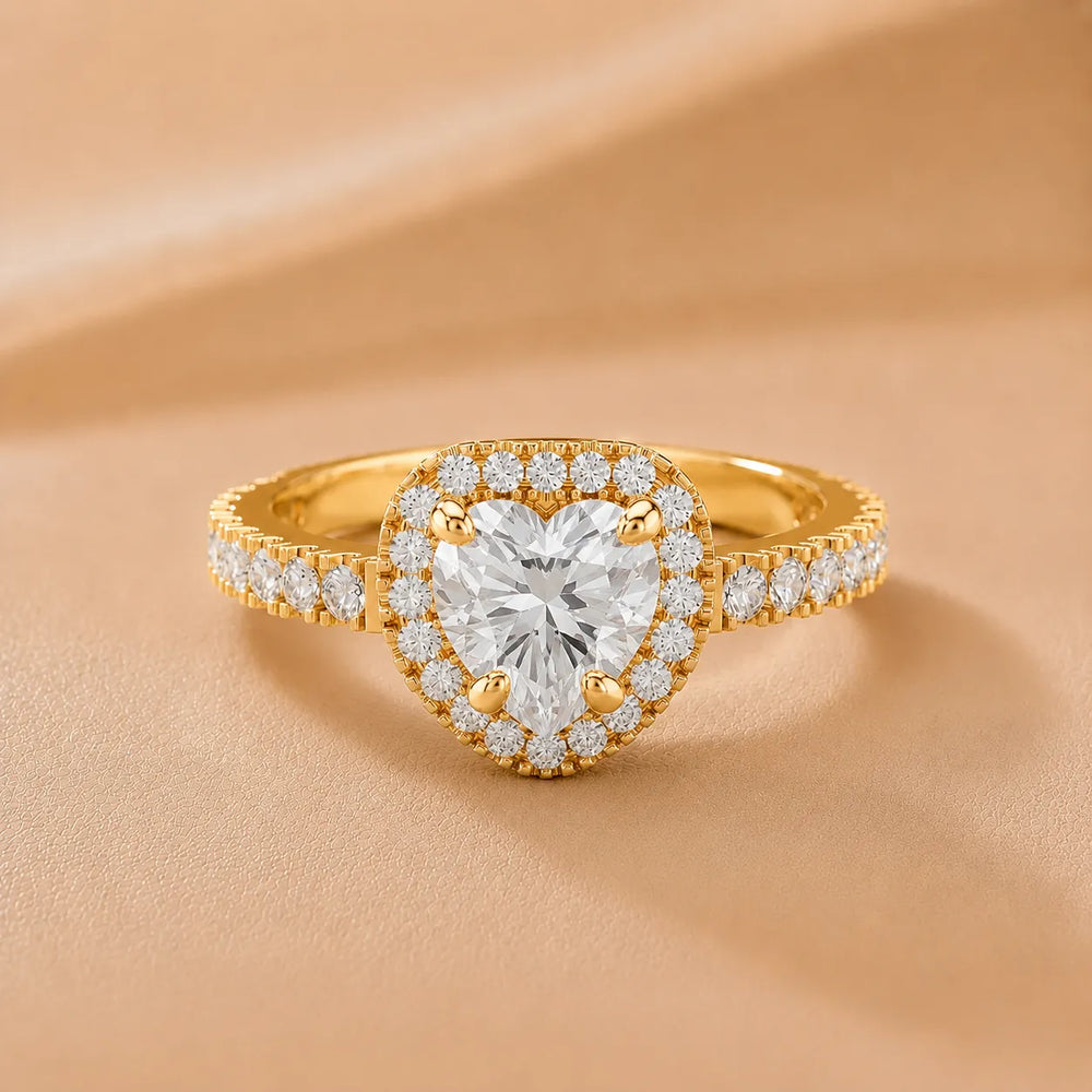 Stella Halo Diamond Engagement Ring