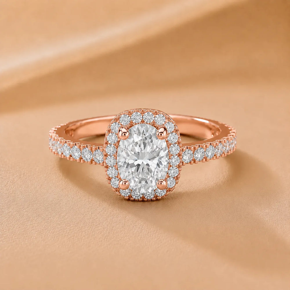 Stella Halo Diamond Engagement Ring