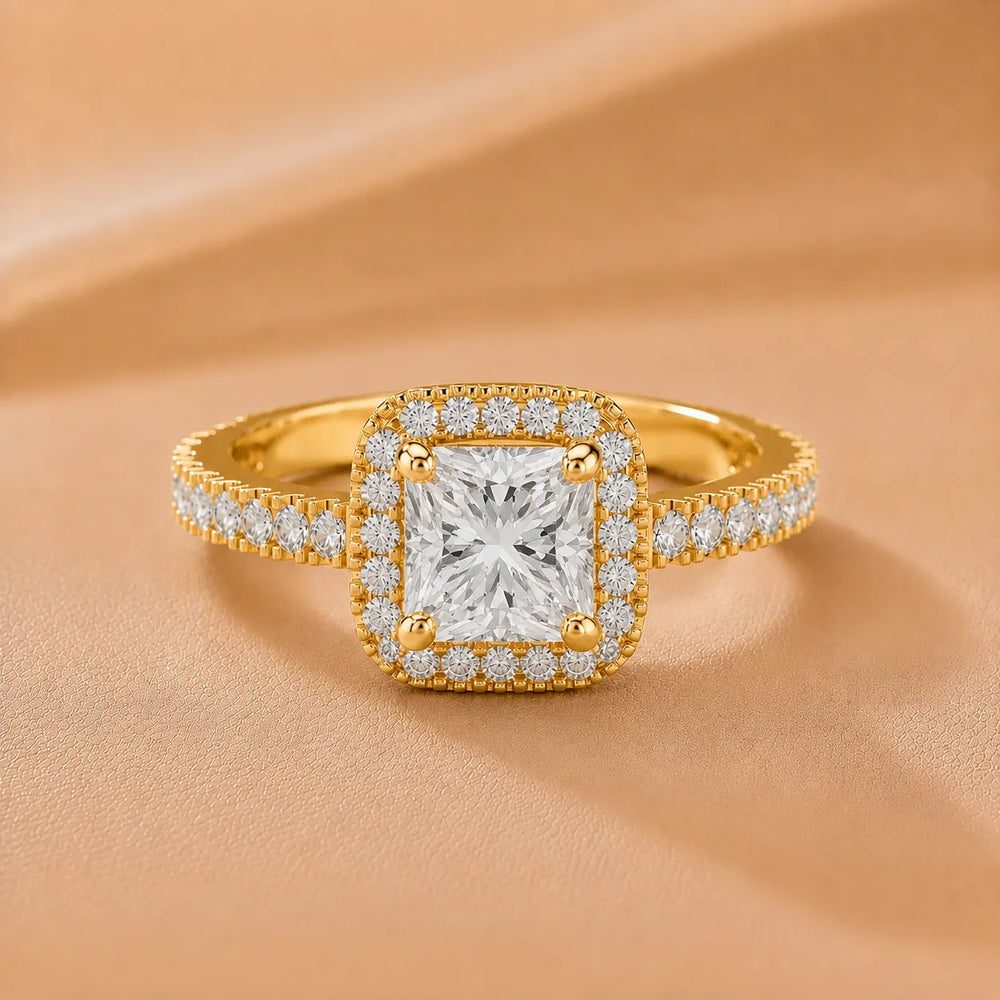 Stella Halo Diamond Engagement Ring