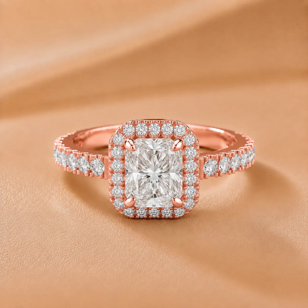 Stella Halo Diamond Engagement Ring