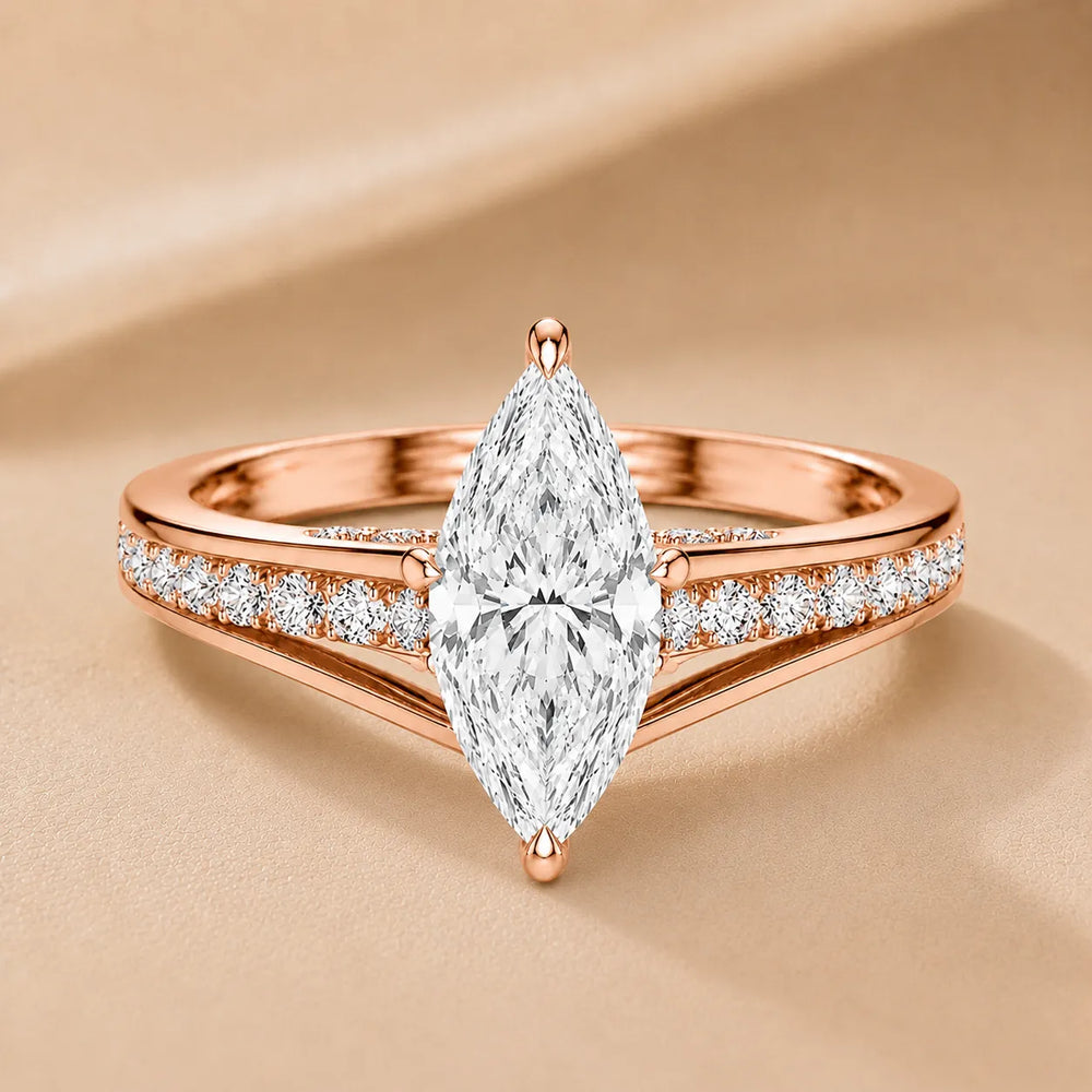 Step-Cut Harmony Radiance Halo Ring