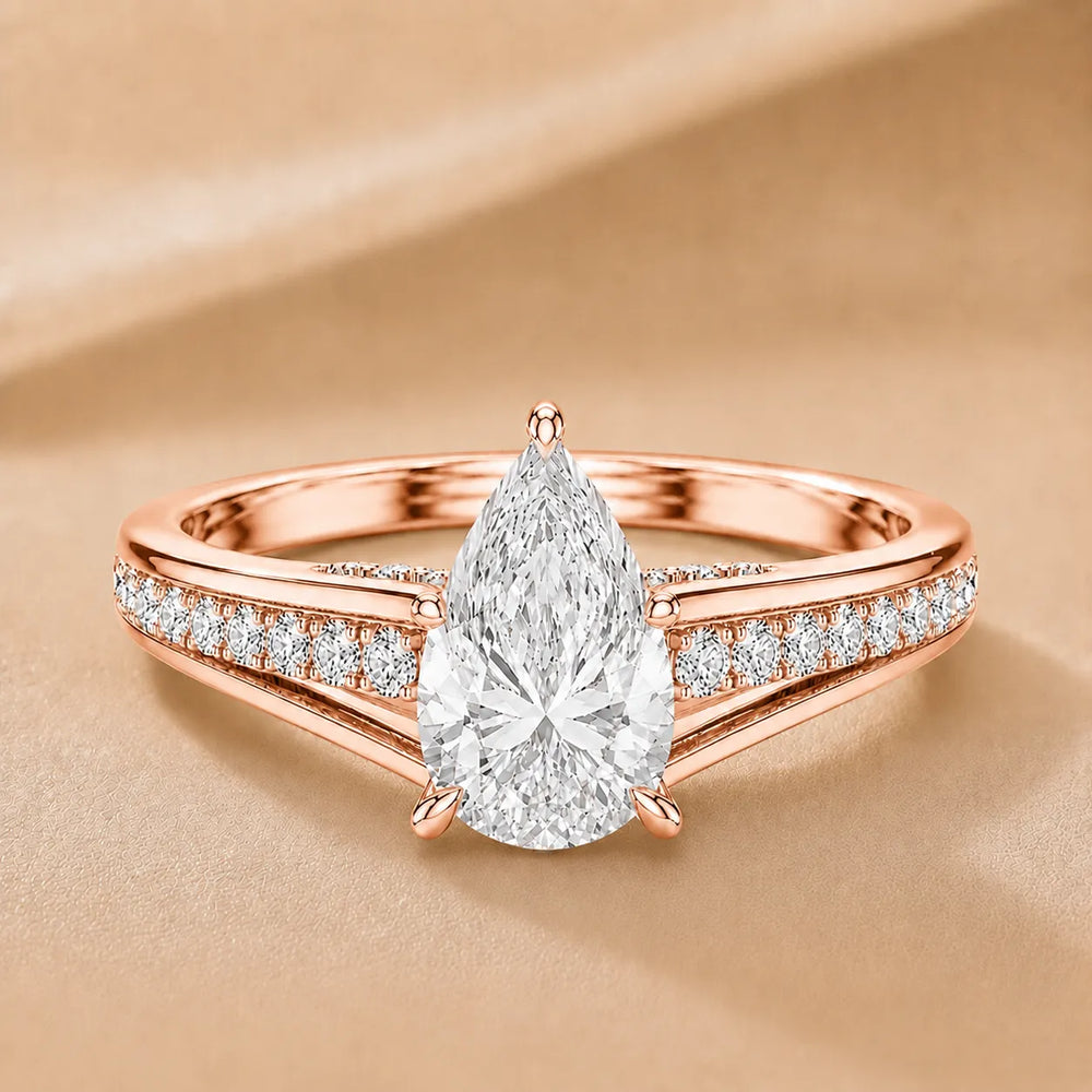 Step-Cut Harmony Radiance Halo Ring