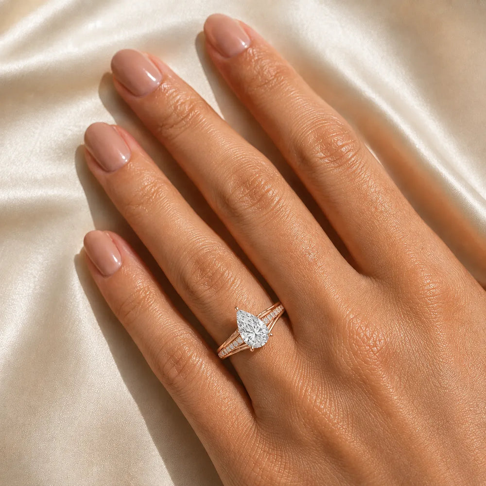 Step-Cut Harmony Radiance Halo Ring