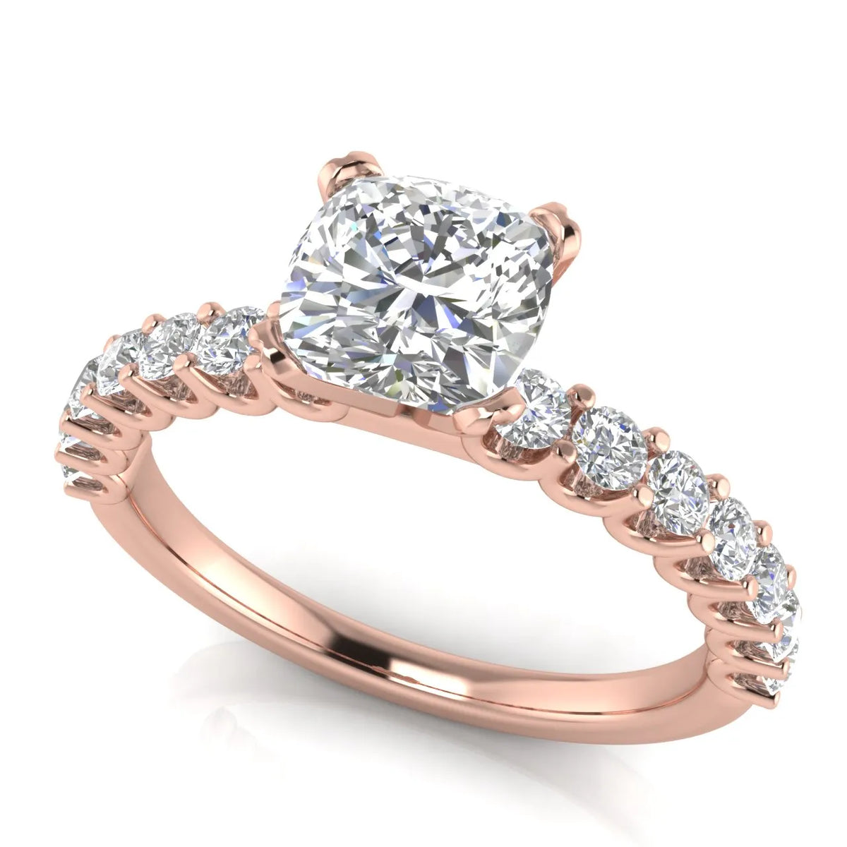 Elegant Solitaire Ring with Accent Stone