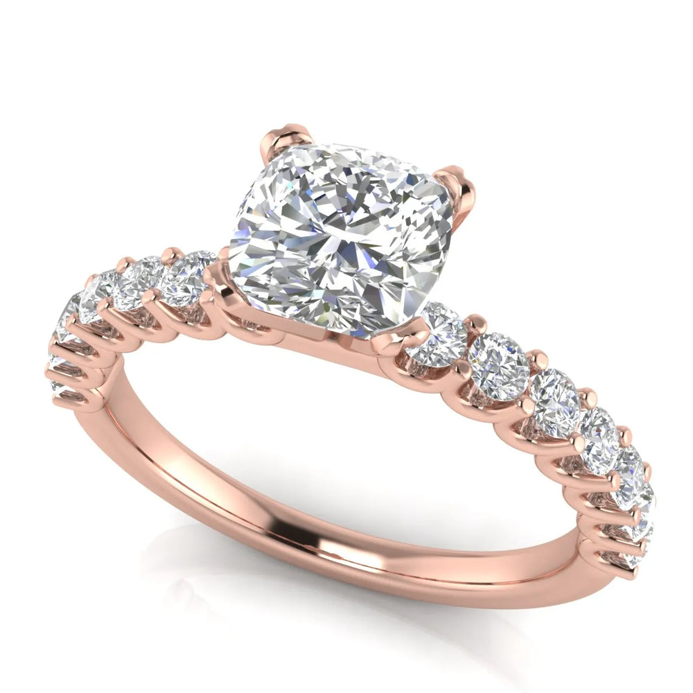 Elegant Solitaire Ring with Accent Stone