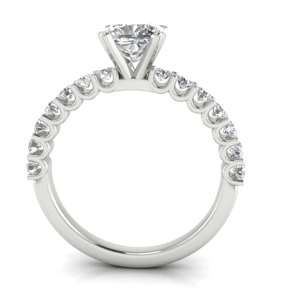 Elegant Solitaire Ring with Accent Stone
