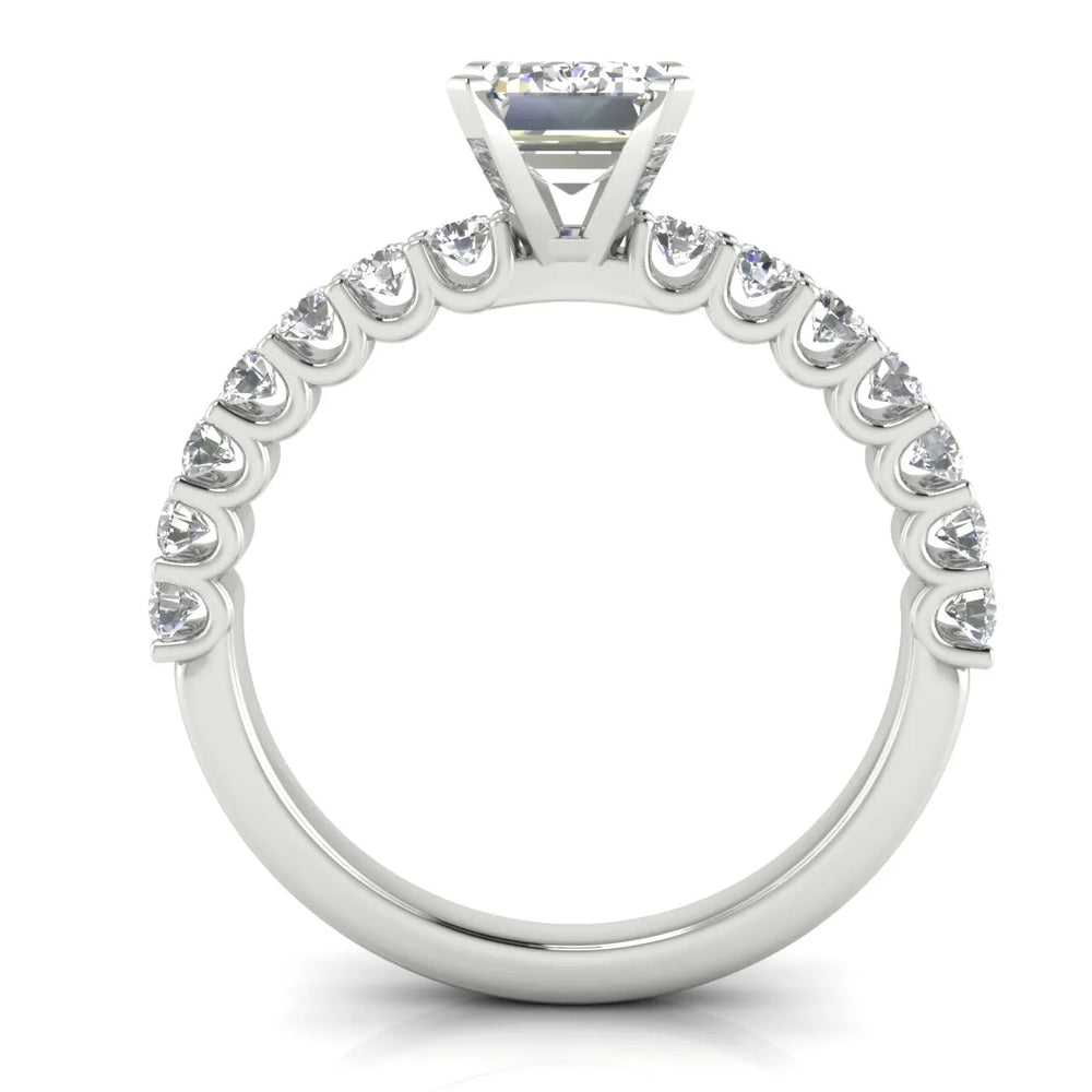 Elegant Solitaire Ring with Accent Stone
