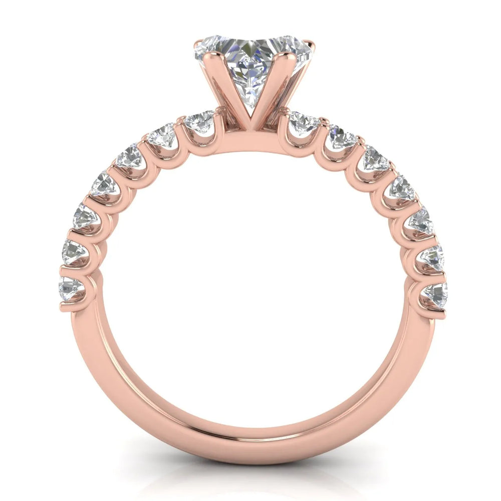 Elegant Solitaire Ring with Accent Stone
