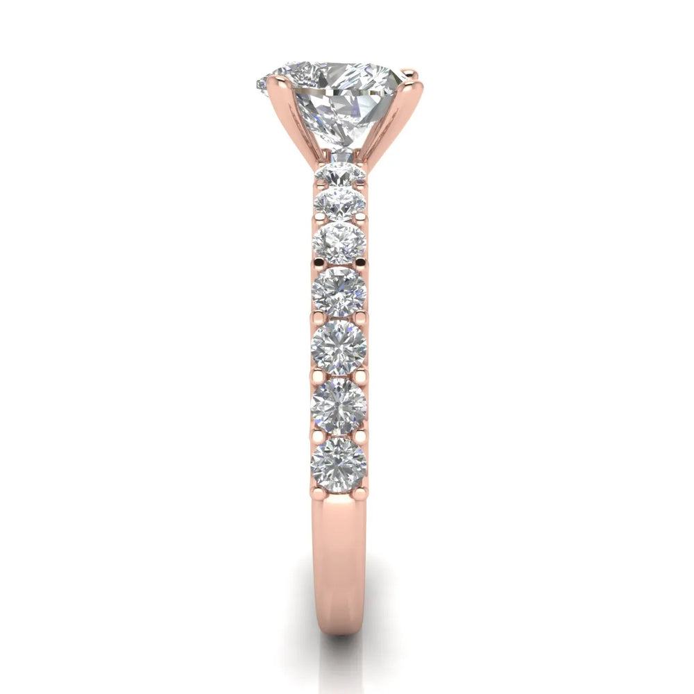 Elegant Solitaire Ring with Accent Stone