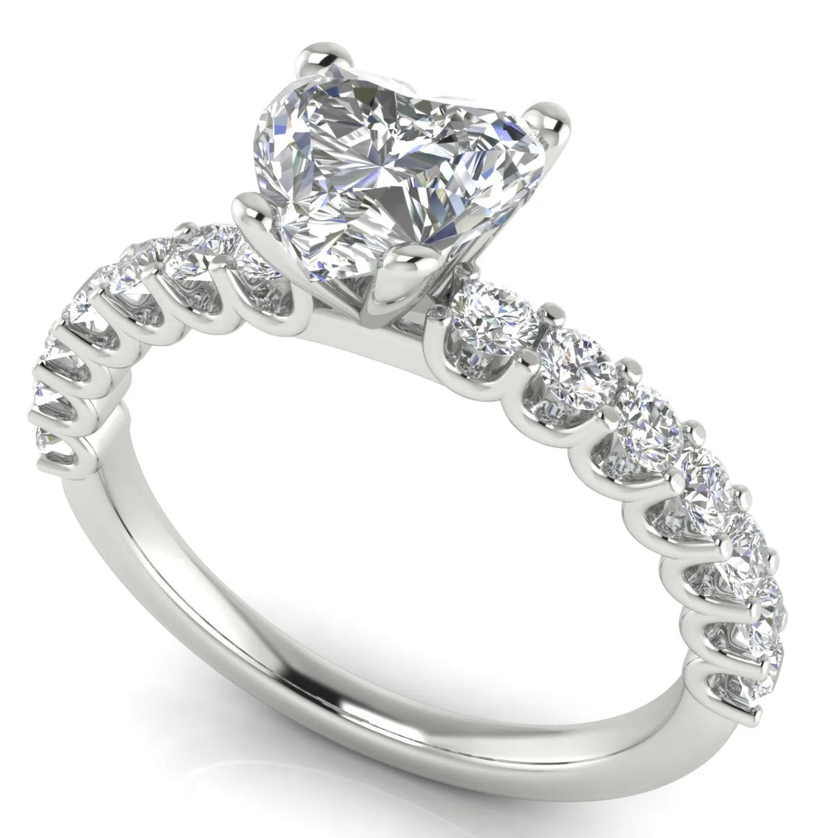 Elegant Solitaire Ring with Accent Stone