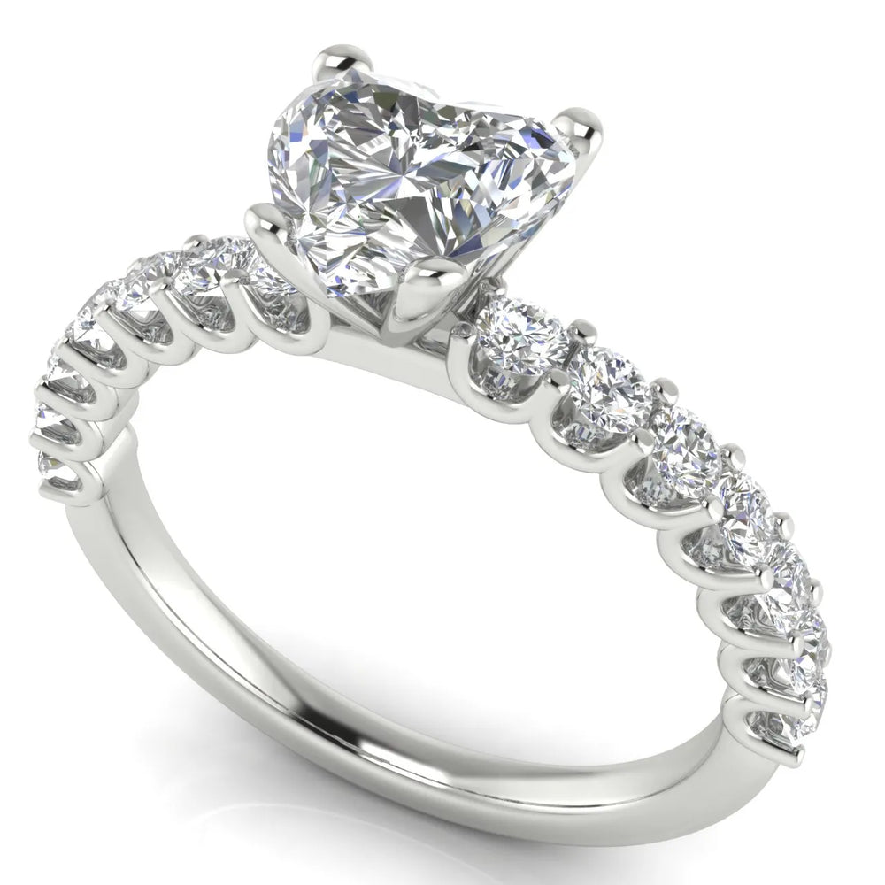 Elegant Solitaire Ring with Accent Stone