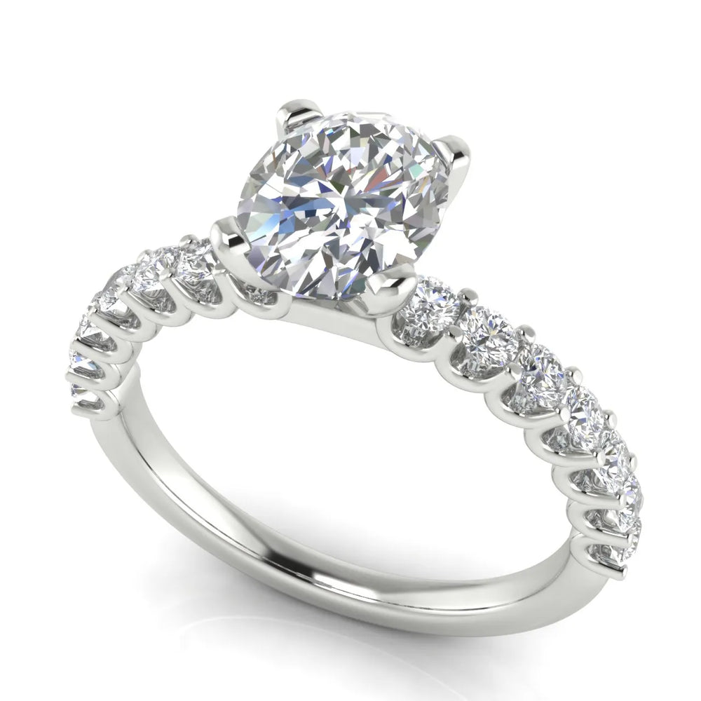 Elegant Solitaire Ring with Accent Stone