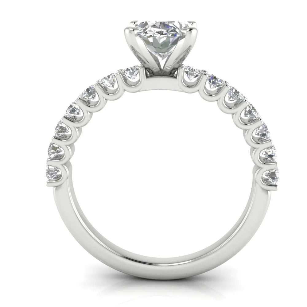 Elegant Solitaire Ring with Accent Stone