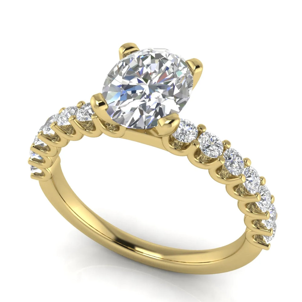 Elegant Solitaire Ring with Accent Stone