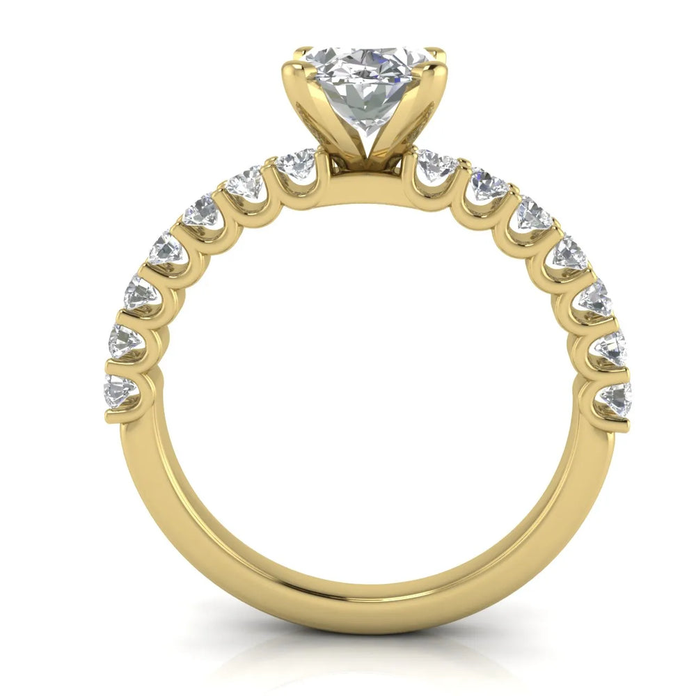 Elegant Solitaire Ring with Accent Stone