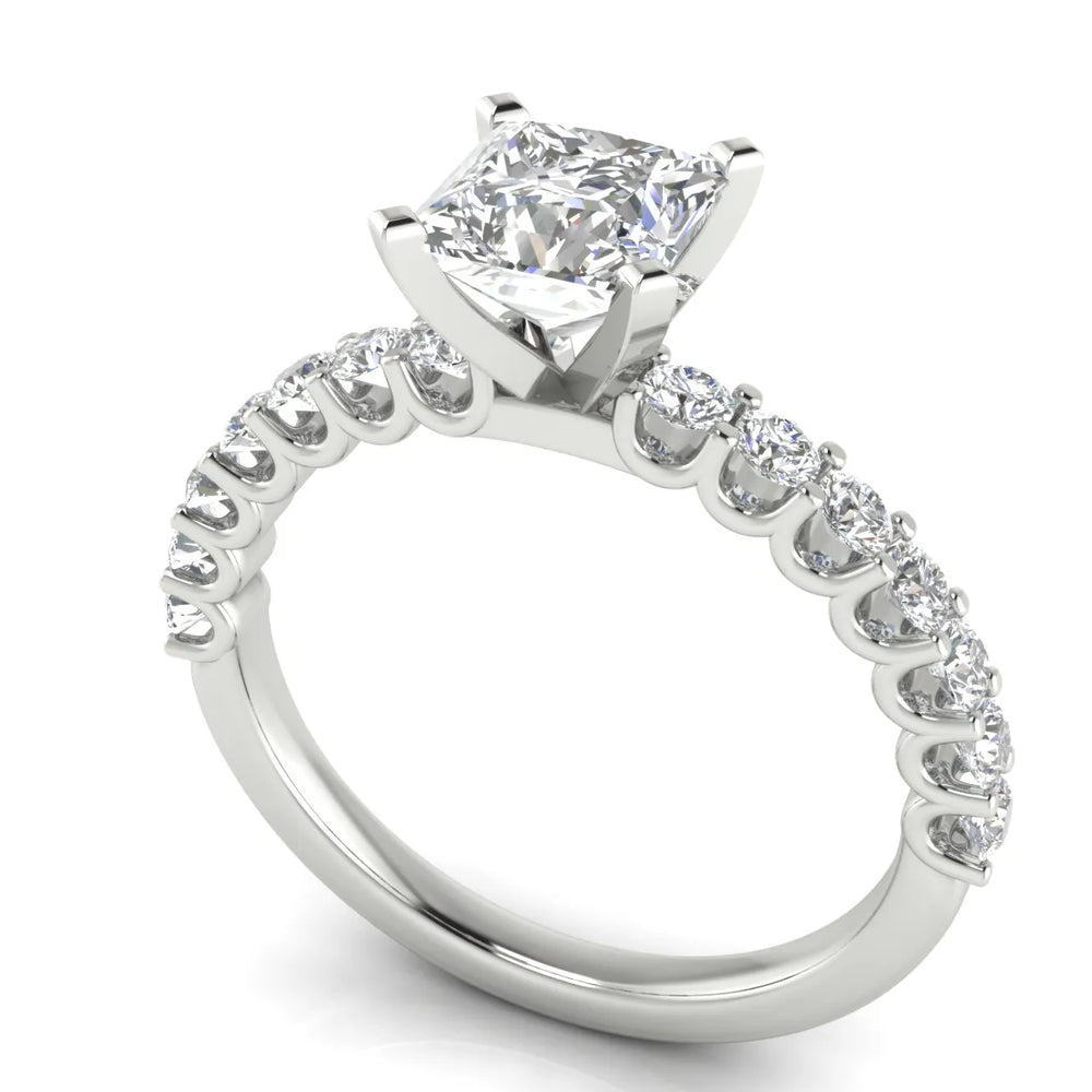 Elegant Solitaire Ring with Accent Stone