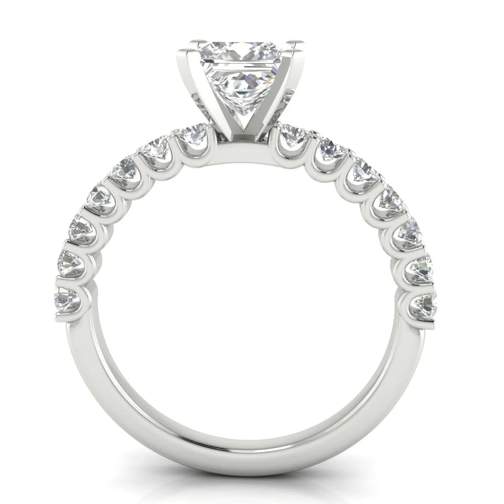 Elegant Solitaire Ring with Accent Stone