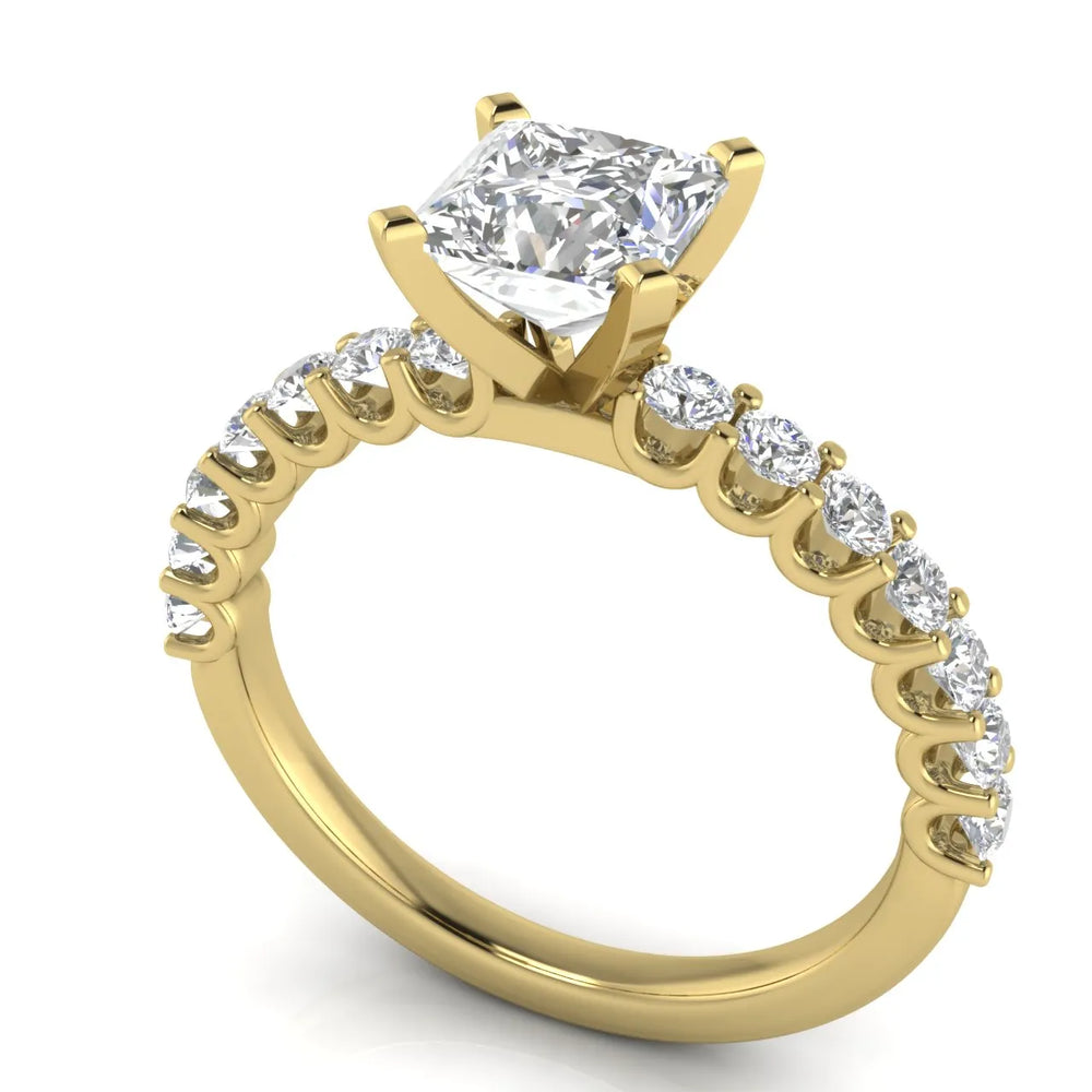 Elegant Solitaire Ring with Accent Stone