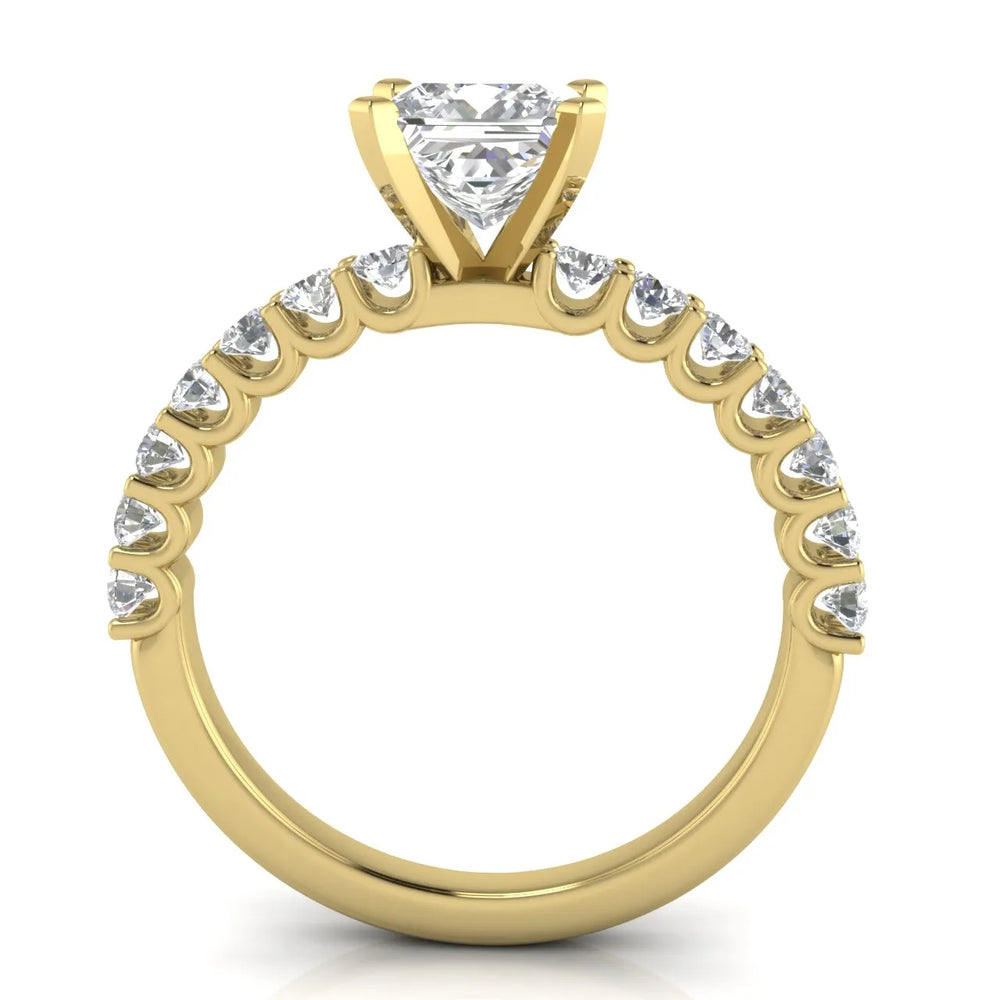 Elegant Solitaire Ring with Accent Stone