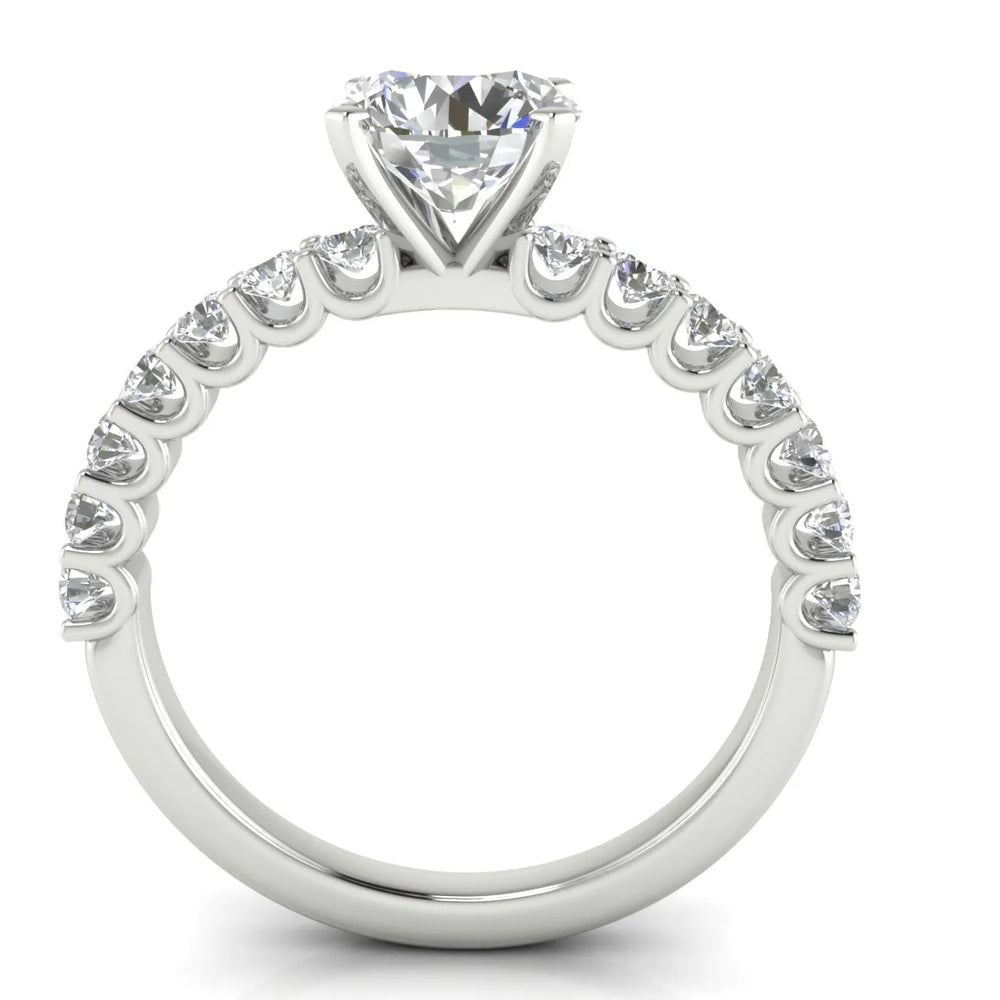 Elegant Solitaire Ring with Accent Stone