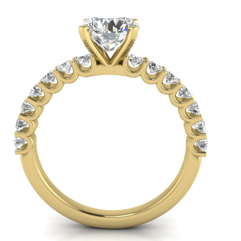 Elegant Solitaire Ring with Accent Stone