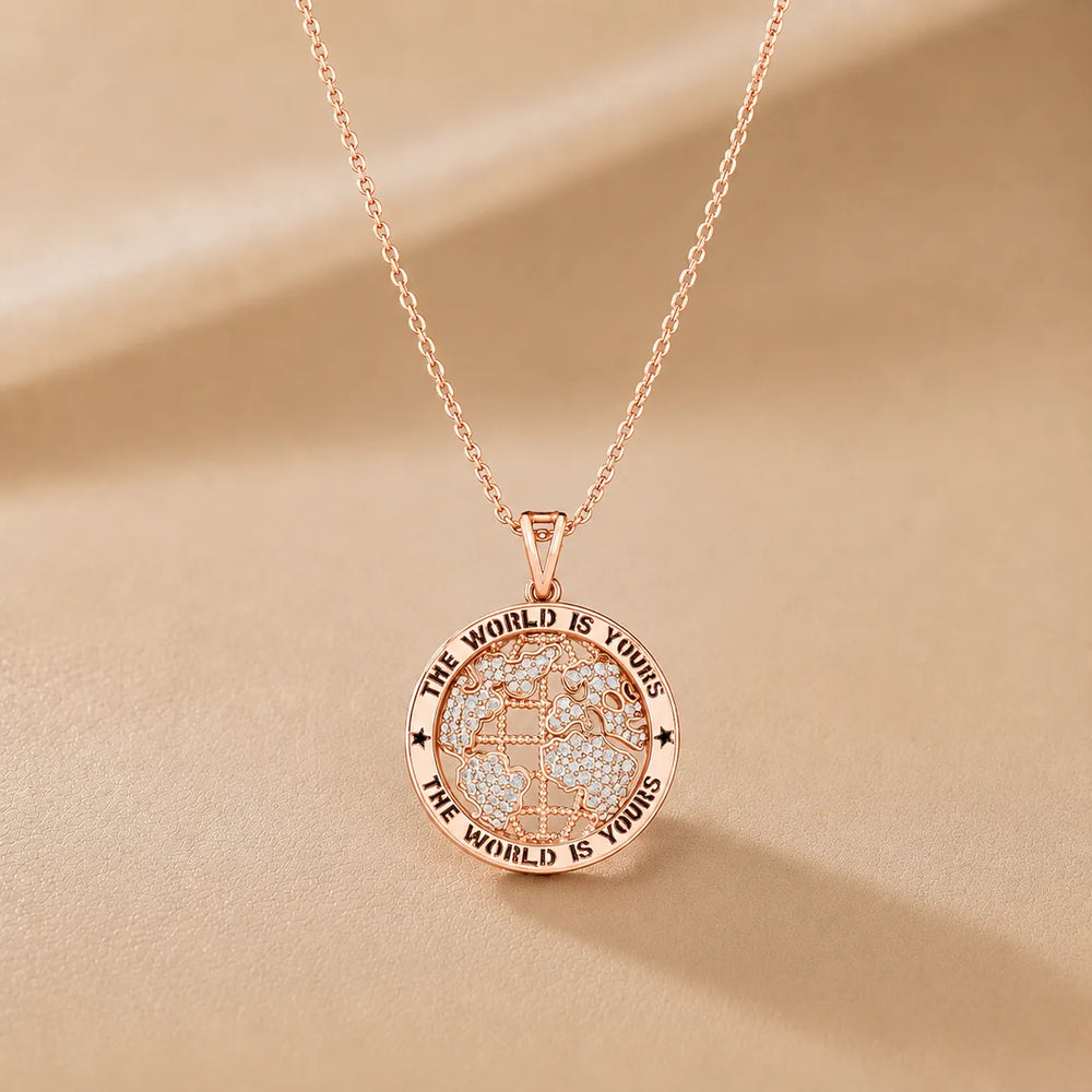 Symbolic World Disc Necklace