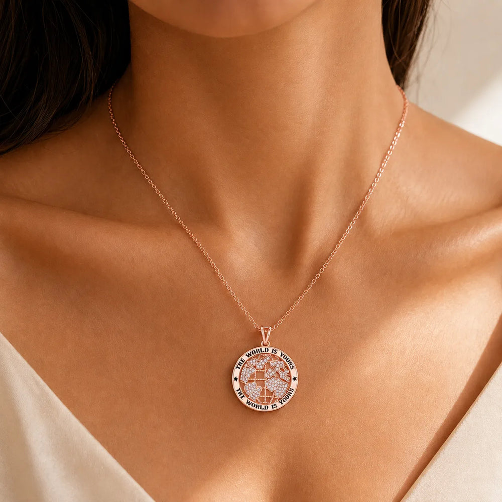 Symbolic World Disc Necklace