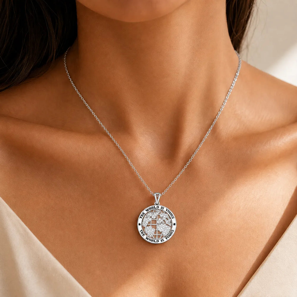 Symbolic World Disc Necklace