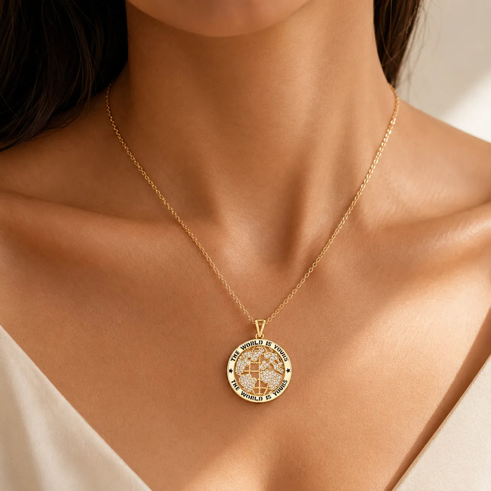 Symbolic World Disc Necklace