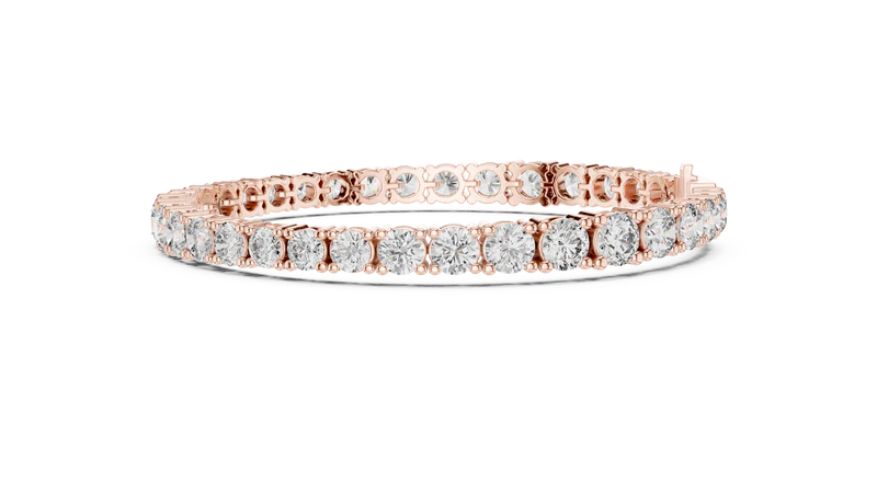 Classic Eternity Tennis Bracelet With Round Diamond