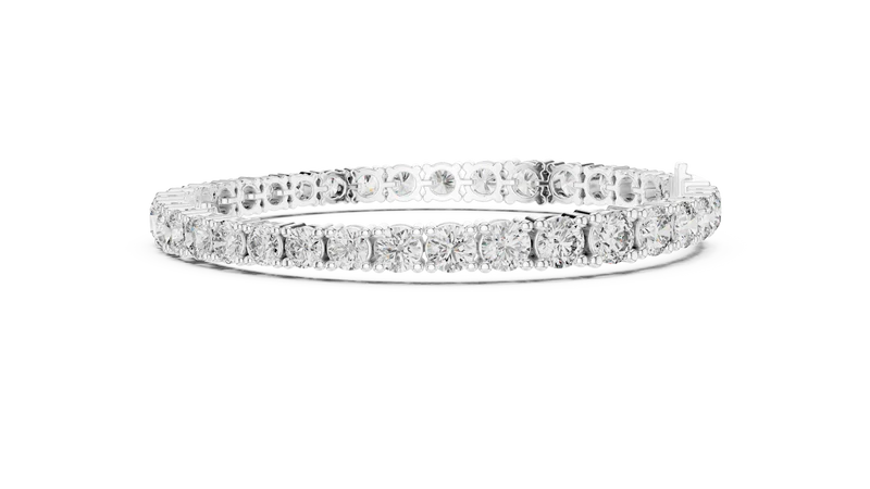 Classic Eternity Tennis Bracelet With Round Diamond