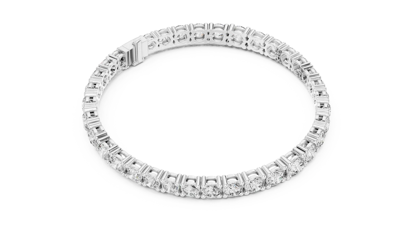 Classic Eternity Tennis Bracelet With Round Diamond