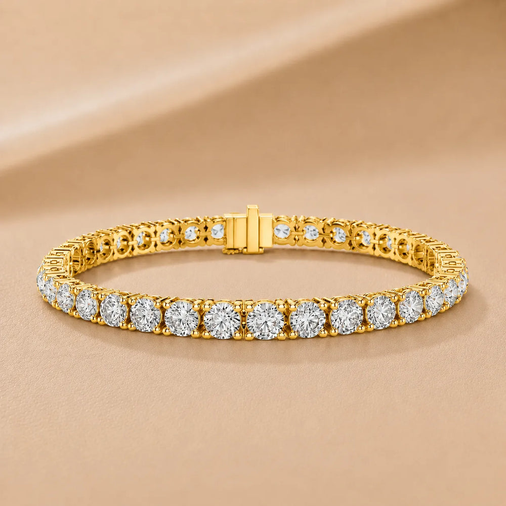 Classic Eternity Tennis Bracelet With Round Diamond