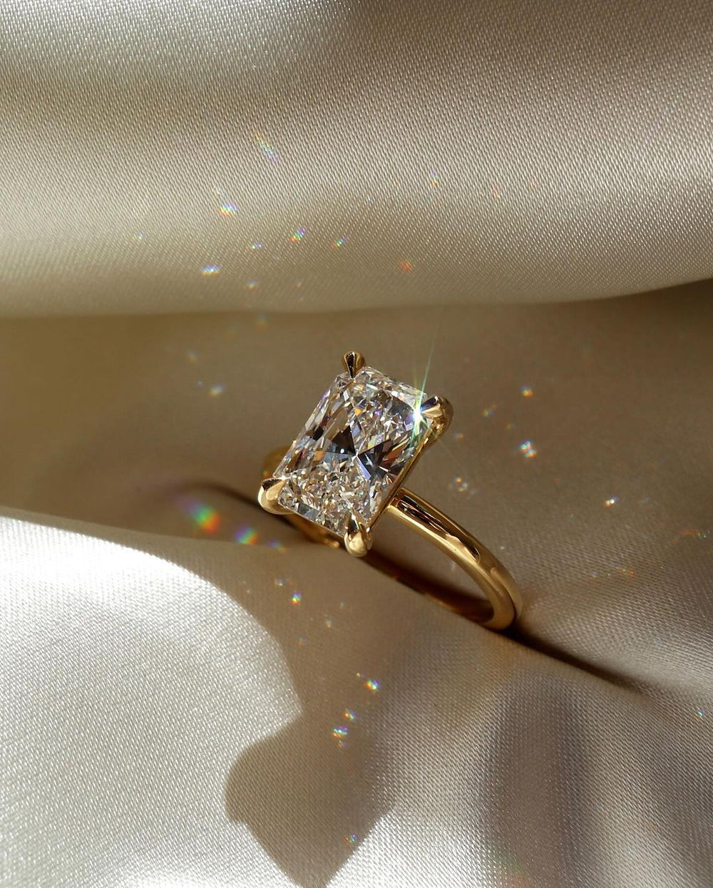 Radiant Cut Labgrown Engagement Ring