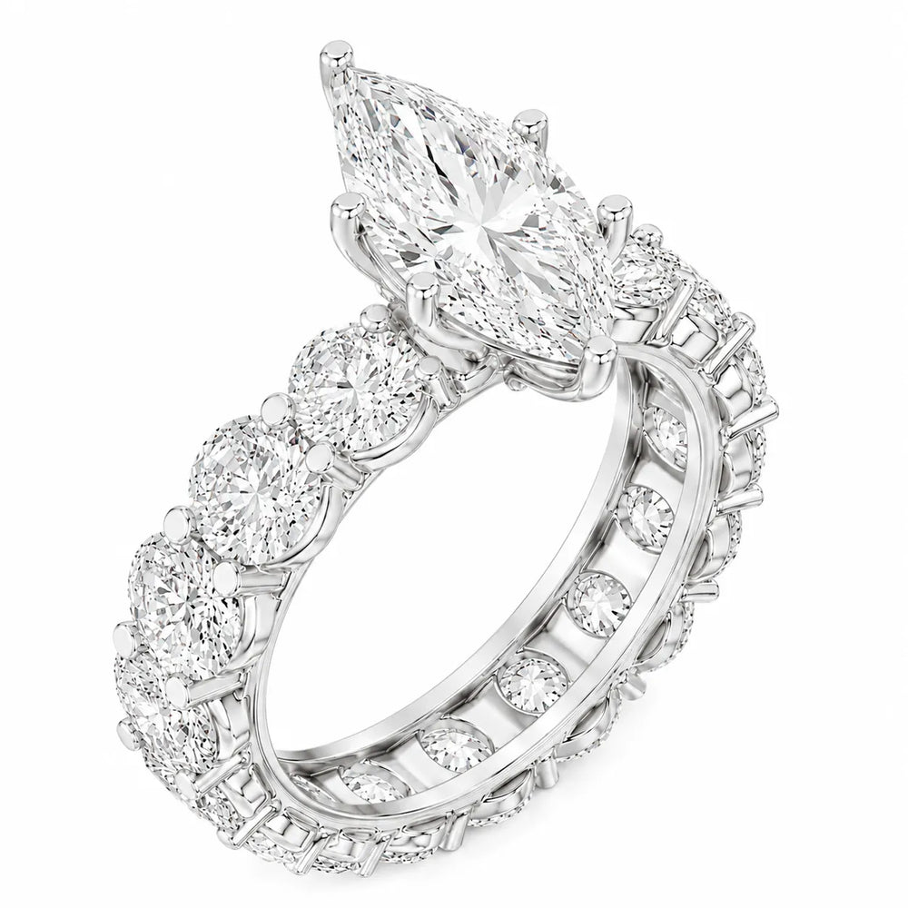 The Everlasting Grace Ring with Oval Diamond